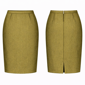 Moldes de confeccion para DAMAS Faldas Falda Clásica 2808